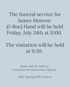 J Roe Hand Accident, Mobile, AL Death, Obituary