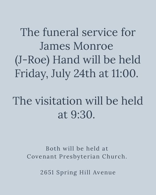 J Roe Hand Accident, Mobile, AL Death, Obituary